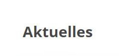 Ein Button mit der Aufschrift Aktuelles.