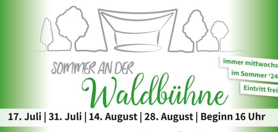 Grafik "Sommer an der Waldbühne"