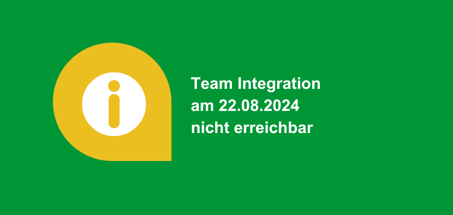 Grafik "Team Integration am 22.08.24 nicht erreichbar"