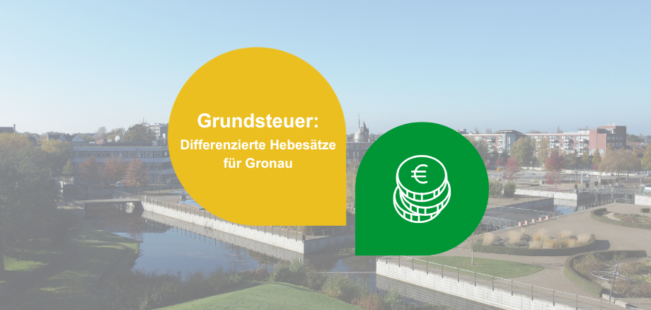 Grafik "Differenzierte Hebesätze für Gronau"