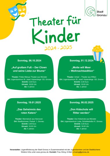 Poster Kindertheater 2024-25