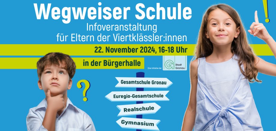 Einladung "Wegweiser Schule" am 22. November