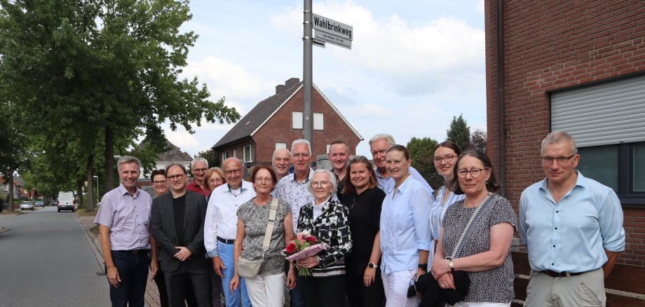 Gruppenfoto am Wahlbrinkweg